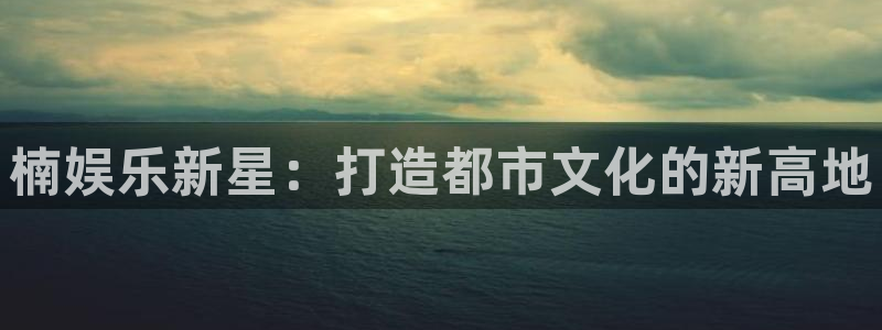 摩登7平台注册：楠娱乐新星：打造都市文化的新高地